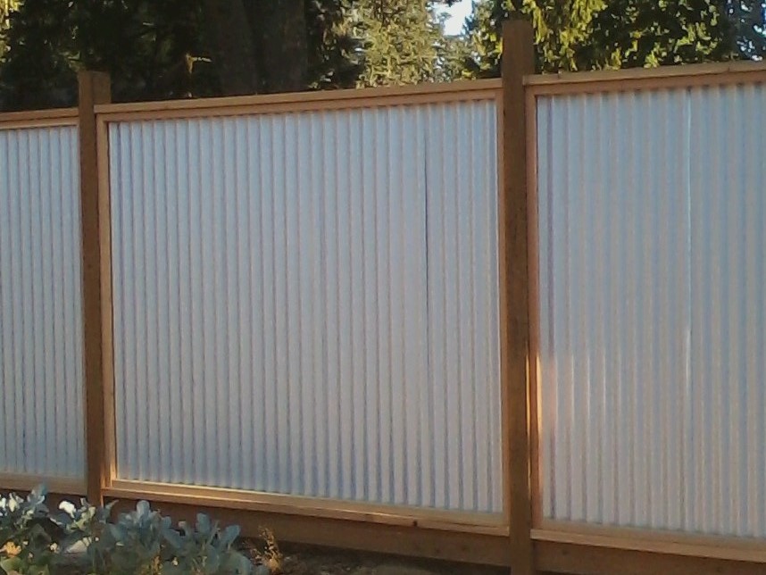 Image Galleries Metallion Industries, How To Build A Wood Framed Corrugated Metal Fence Panels